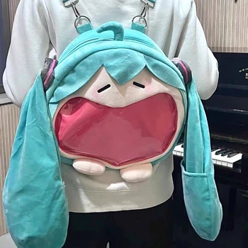 Плюшевый рюкзак для косплея в стиле аниме Kawaii, японская студенческая сумка для девочек, милая школьная сумка, сумка через плечо, подарок для девочки