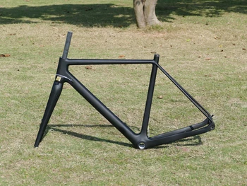 Полностью Углеродистая Рама для велокросса Toray UD Matt с дисковым тормозом Cyclocross Через Раму оси + Вилка 49 см, 52 см, 54 см, 56 см, 58 см
