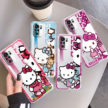 Прозрачный чехол Hello Kitty Kuromi Для Xiaomi Mi Poco X3 NFC X3 F3 M5 X4 Pro 13 12T Pro 11 Note 10 Lite Чехол Для Телефона