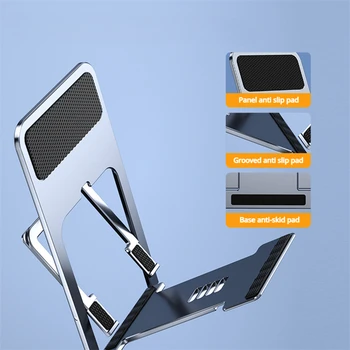 Регулируемый складной стол для планшета, держатель настольной подставки для мобильного телефона, универсальный настольный держатель для мобильного телефона для iPhone iPad