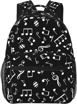 Рюкзак для музыкальных нот, милые музыкальные сумки для книг, сумка для ноутбука, сумки через плечо, походный рюкзак для кемпинга для мужчин и женщин