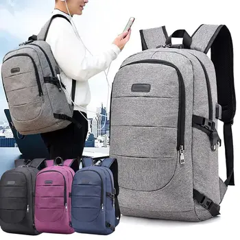 Рюкзак для ноутбука с USB-зарядкой Многофункциональный деловой рюкзак для кемпинга и путешествий, водонепроницаемый рюкзак большой емкости, школьная сумка