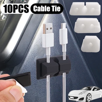 Силиконовый USB-кабель намотки организатор кабельный зажим зарядное устройство шнур зажимы стол Tidy управление клей держатель протектор для домашнего офиса автомобиля