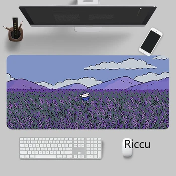 Симпатичная собачка, большая игровая клавиатура, коврик для мыши, XL, Зеленое растение, планшет для компьютерных геймеров, коврик для мыши, длинный коврик для мыши, XXL, резиновые противоскользящие коврики.