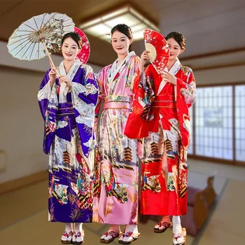 Соблазнительный женский кардиган оверсайз с отворотом кимоно для официальных ролевых игр в традиционной униформе