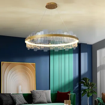 Современные светодиодные люстры, потолочный светильник для столовой, Скандинавский декор для гостиной, Домашний Промышленный подвесной светильник в стиле Лофт