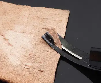 Современный безопасный нож для снятия фаски, Скивер, нож для истончения кожи, инструмент для изготовления швов своими руками, аксессуары для дома ручной работы + 3 лезвия