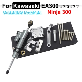 Стабилизатор Рулевой Заслонки с ЧПУ и Титановый Кронштейн Для Крепления Kawasaki Ninja 300 NINJA300 EX300 2013-2017 2014 2015 2016
