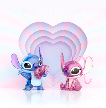 Строительные блоки Disney Stitch angie Crystal, собранные модели игрушек, настольные украшения, развивающие игрушки для взрослых и детей, подарок для пары