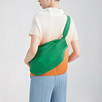 Сумка через плечо с плиссированной основой Miyake Joker Корейская повседневная сумка модного бренда Joker, сумки через плечо для женщин