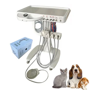 Тележка для переносного ветеринарного оборудования Портативная ветеринарная денница для домашних животных