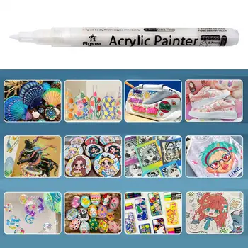 Удобная ручка-маркер, набор цветных акриловых ручек с мягким наконечником, удобная ручка для рисования граффити, мерцание контуров.