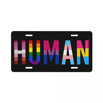 Узор гордости ЛГБТ-человека 6 дюймов на 12 дюймов для украшения номерного знака автомобиля
