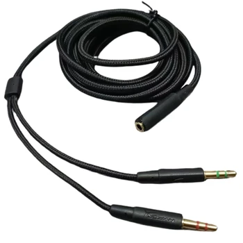 Универсальный кабель игровой гарнитуры J6PA 3,5 мм для наушников Cloud Mix Практичный провод
