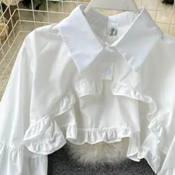 Фальшивый воротник, фальшивая блузка-рубашка, съемное платье для девочек, модный воротник