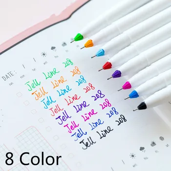 Цветная гелевая ручка Micro Fineliner, креативная ручка для рисования от руки, чернильная ручка с пигментной подкладкой, многофункциональные цветные маркеры, специальные художественные принадлежности
