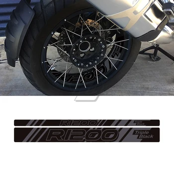 Чехол для светоотражающей наклейки на переднее/заднее колесо мотоцикла для BMW R1200GS Adventure 2006-2021 Triple Black Edition
