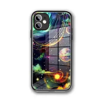 Чехол Для телефона Cosmic explosion Из Закаленного Стекла Для iPhone 12 Pro Max Mini 11 Pro XR XS MAX 8 X 7 6S 6 Plus SE 2020 case