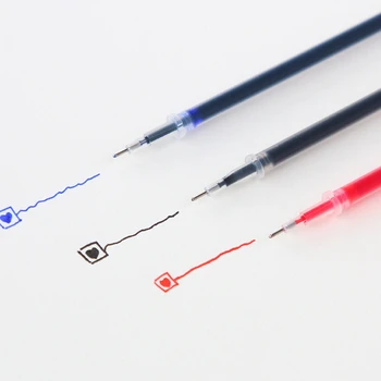 Шариковая ручка с гелевыми чернилами 10шт 0,38 мм для заправки Черный синий красный канцелярский набор
